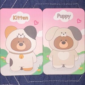 MINISO In the Forest Plush Pendant BUNDLE! - Kitten and Puppy